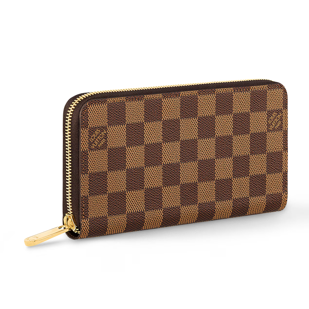 Louis Vuitton Damier Ebene Zippy Wallet - Brown