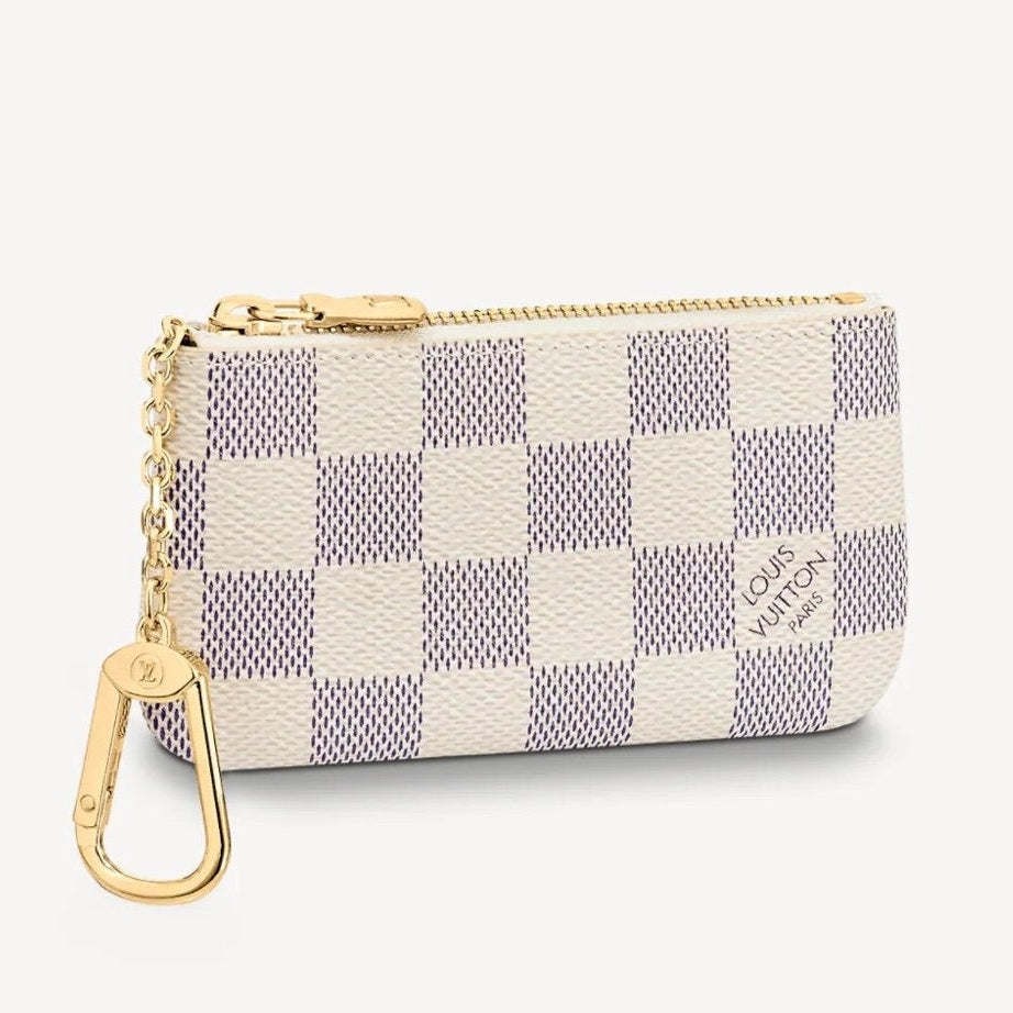 Louis Vuitton Damier Azur Key Pouch - White