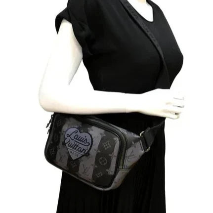 Louis Vuitton x NIGO Monogram Eclipse LV Heart Sling Bag - Black