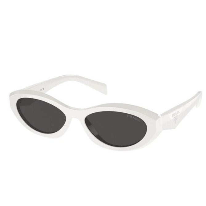 Prada PR26Z 17K-08Z White Oval Sunglasses