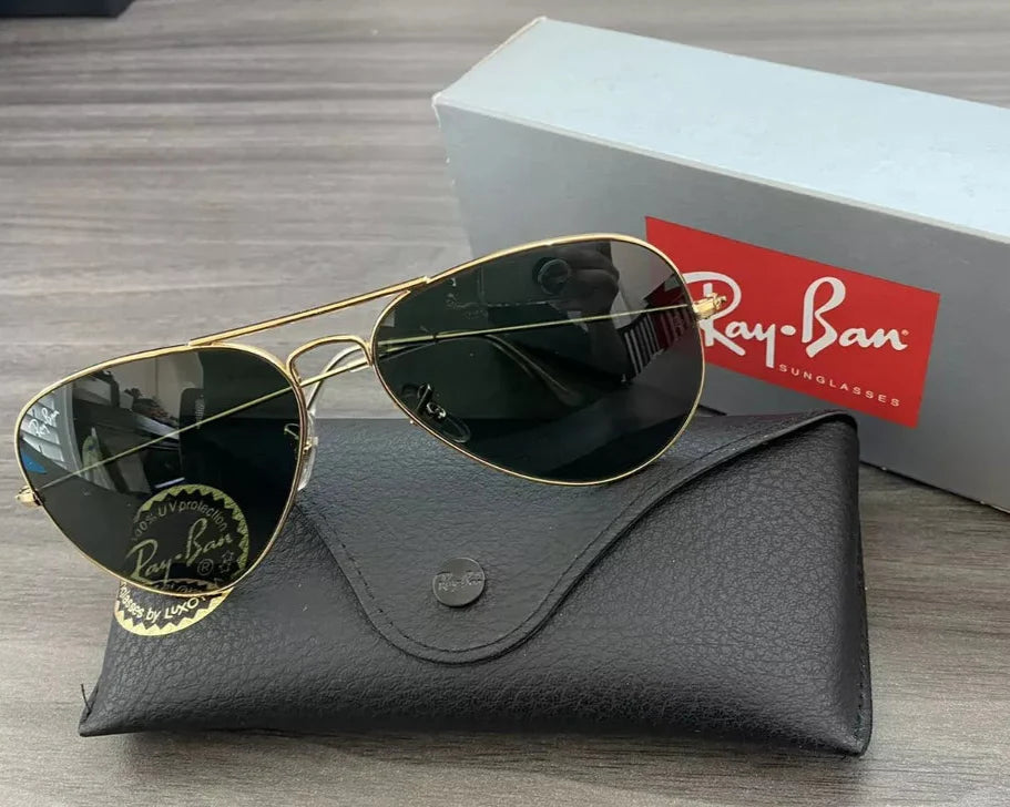 Ray Ban Aviator Classic RB3025 L0205 Gold Frame Sunglasses