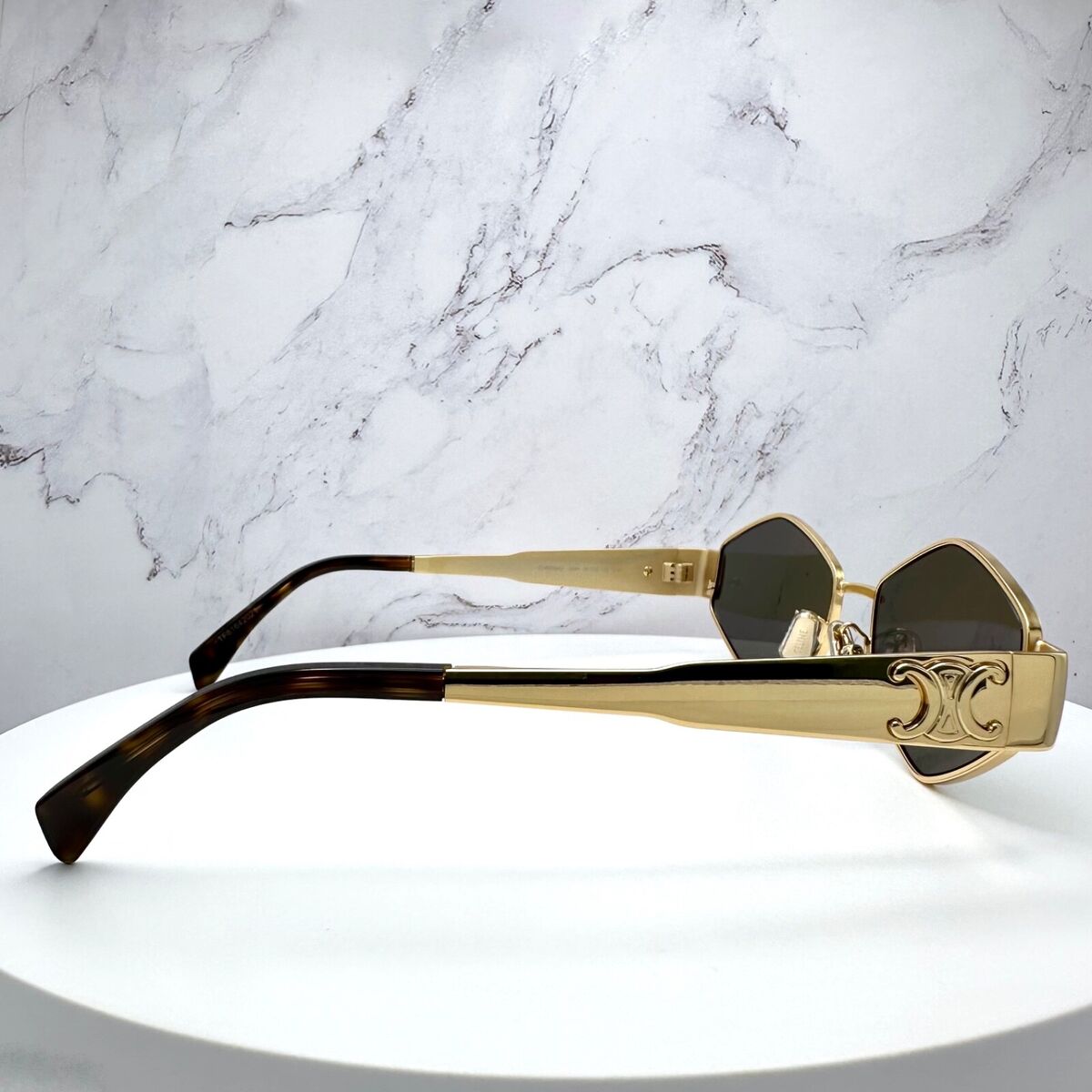 Celine CL40254 30N Triomphe Metal Gold Sunglasses