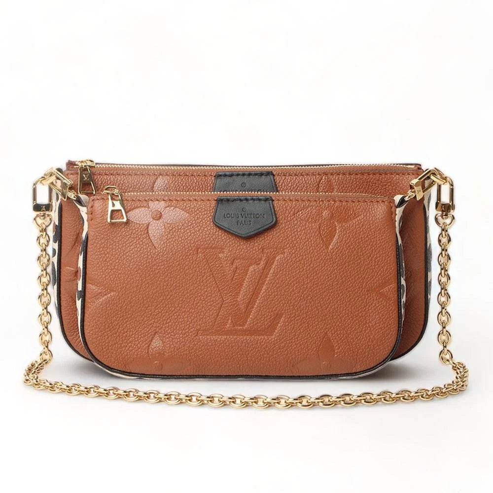 Louis Vuitton Wild At Heart Multi Pochette Accessoires Crossbody Bag - Caramel Brown