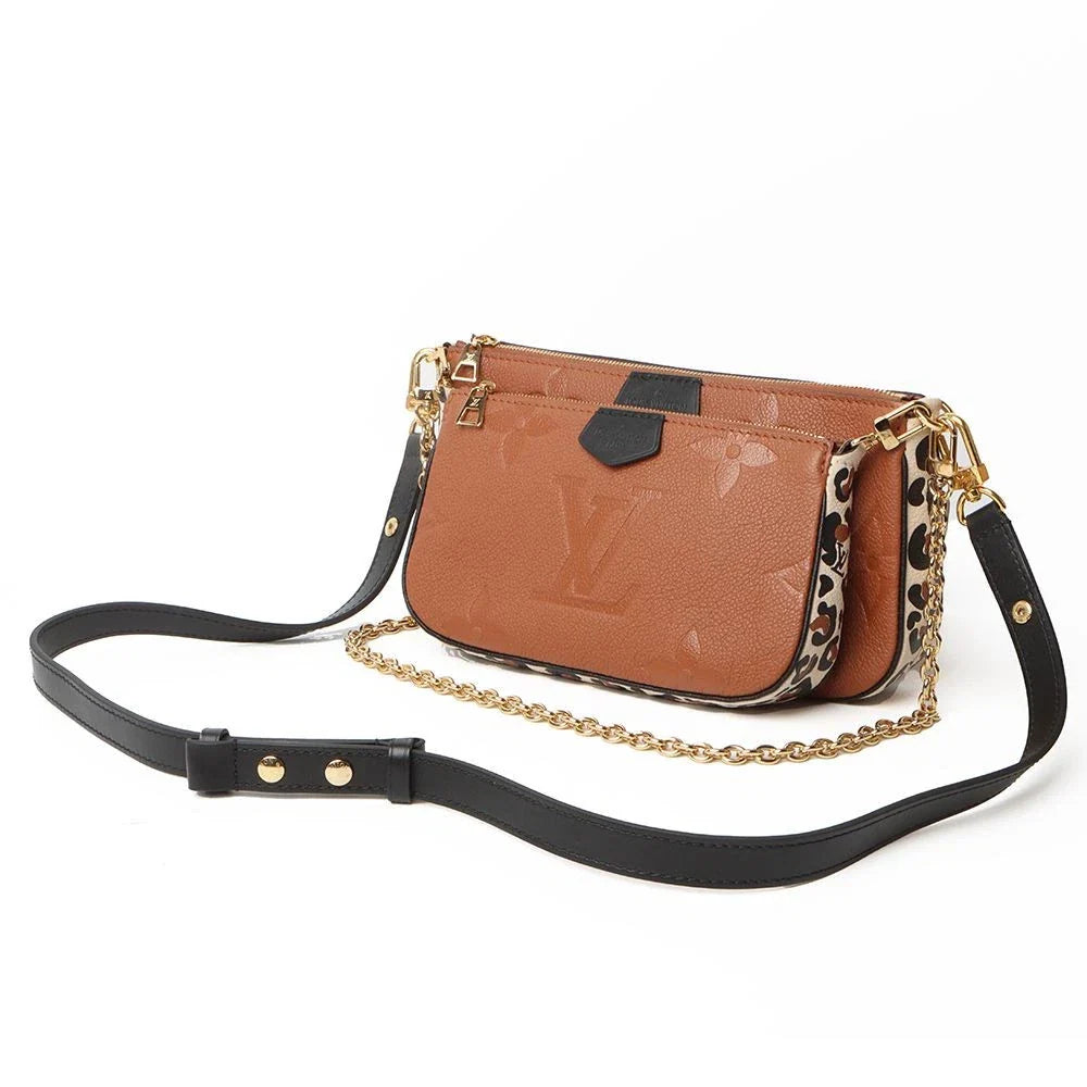 Louis Vuitton Wild At Heart Multi Pochette Accessoires Crossbody Bag - Caramel Brown