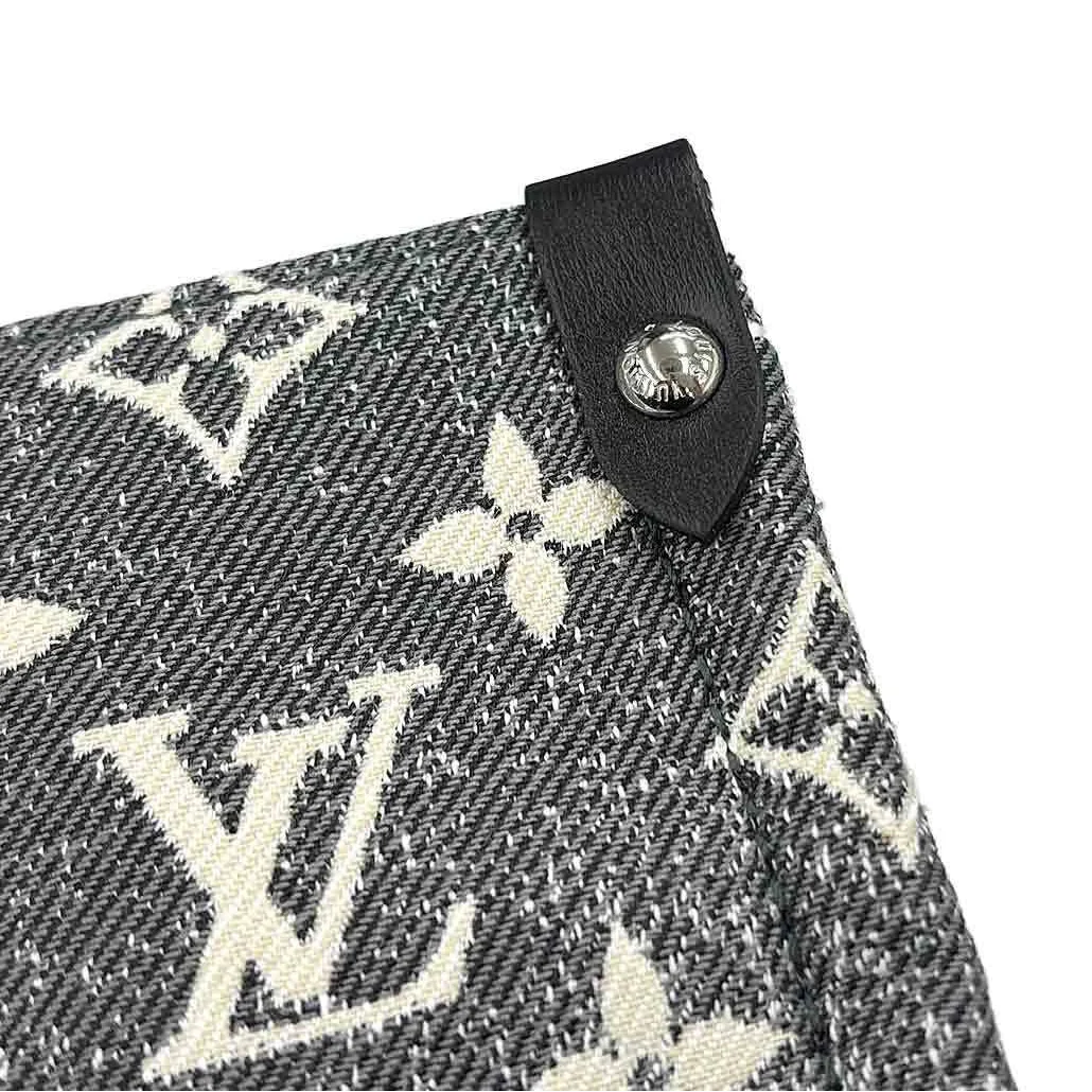 Louis Vuitton Monogram Jacquard Denim OnTheGo MM Tote Bag - Black
