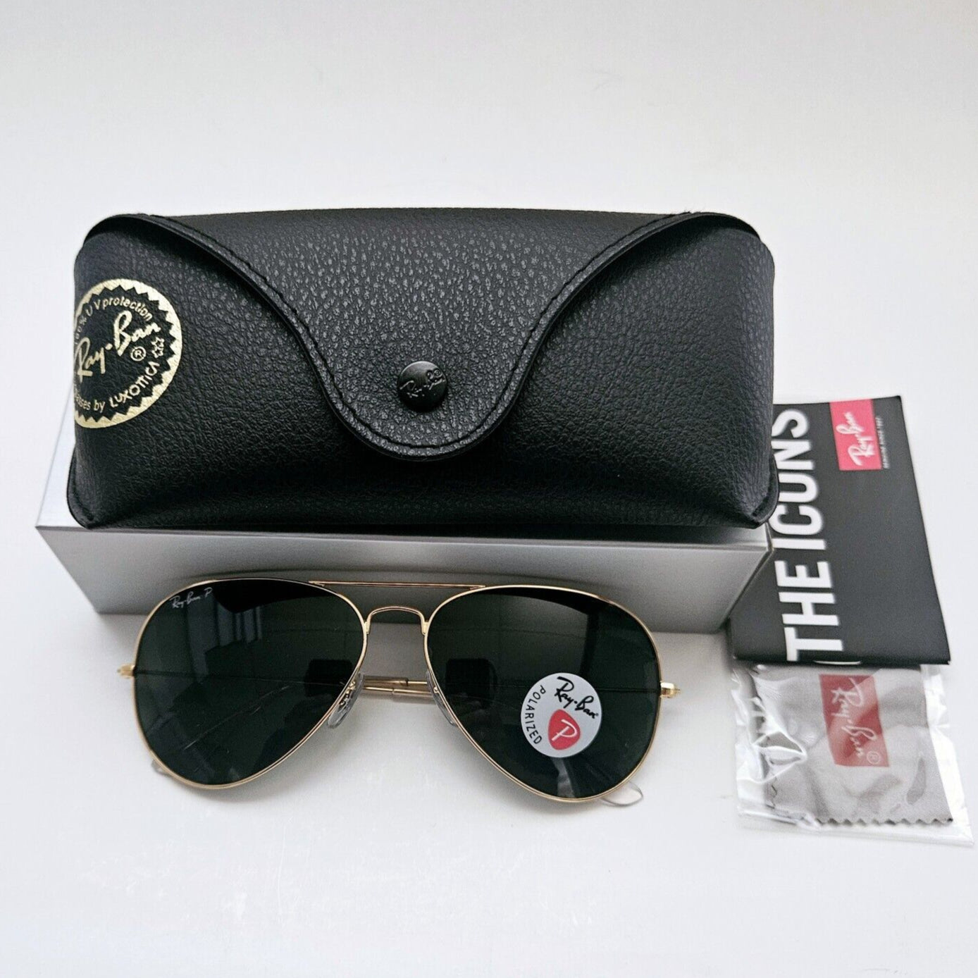Ray Ban Aviator Classic RB3025 L0205 Gold Frame Sunglasses