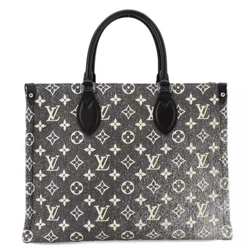 Louis Vuitton Monogram Jacquard Denim OnTheGo MM Tote Bag - Black