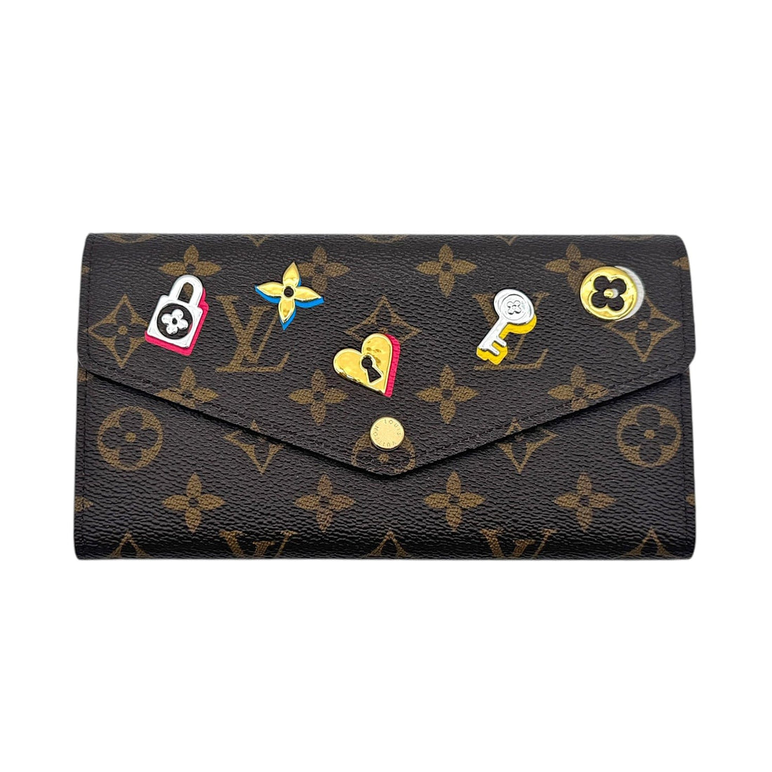 Louis Vuitton Limited Edition Love Lock Sarah Wallet - Brown