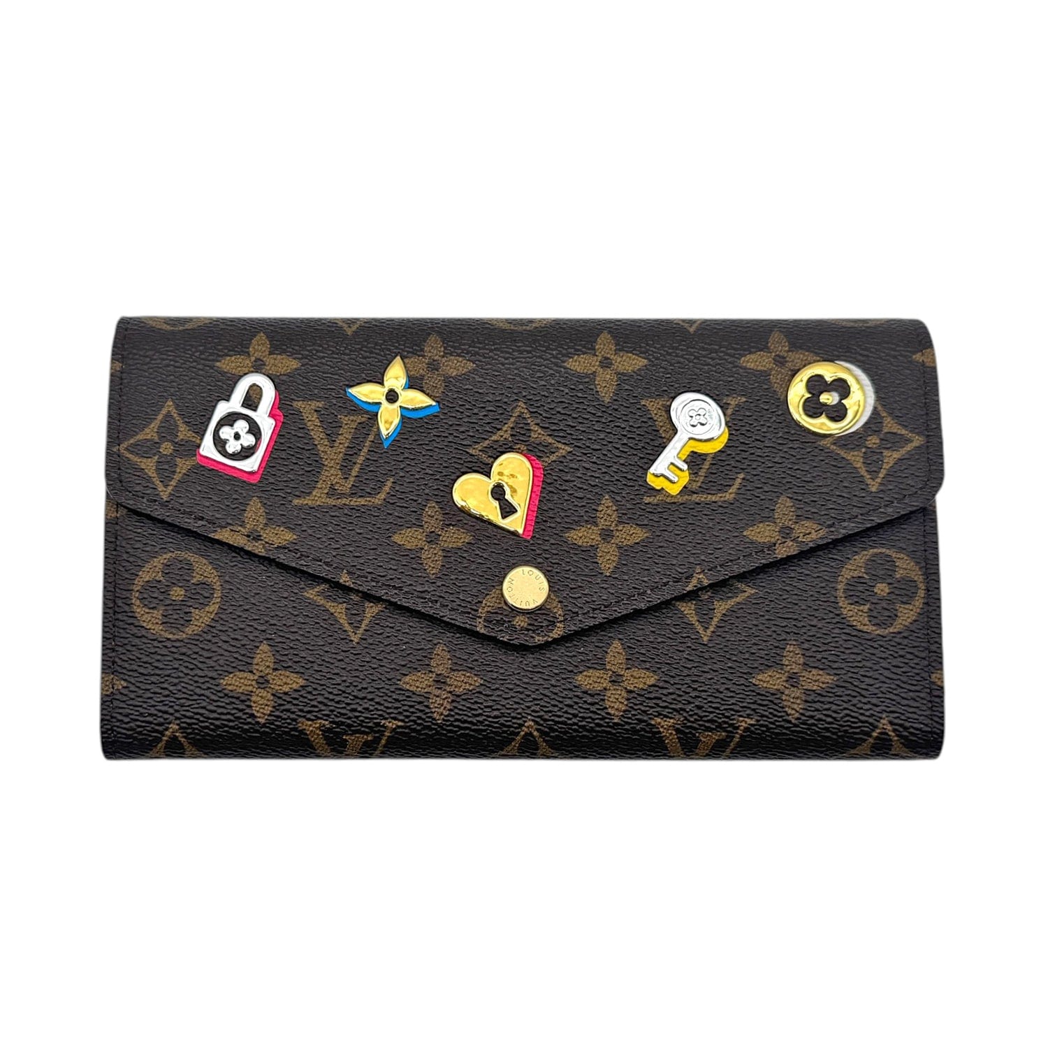 Louis Vuitton Limited Edition Love Lock Sarah Wallet - Brown
